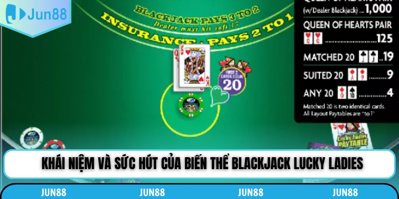 Khái niệm và sức hút của biến thể Blackjack Lucky Ladies